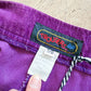 1970s High Waisted Purple Corduroy Gaucho Pants