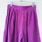 1970s High Waisted Purple Corduroy Gaucho Pants