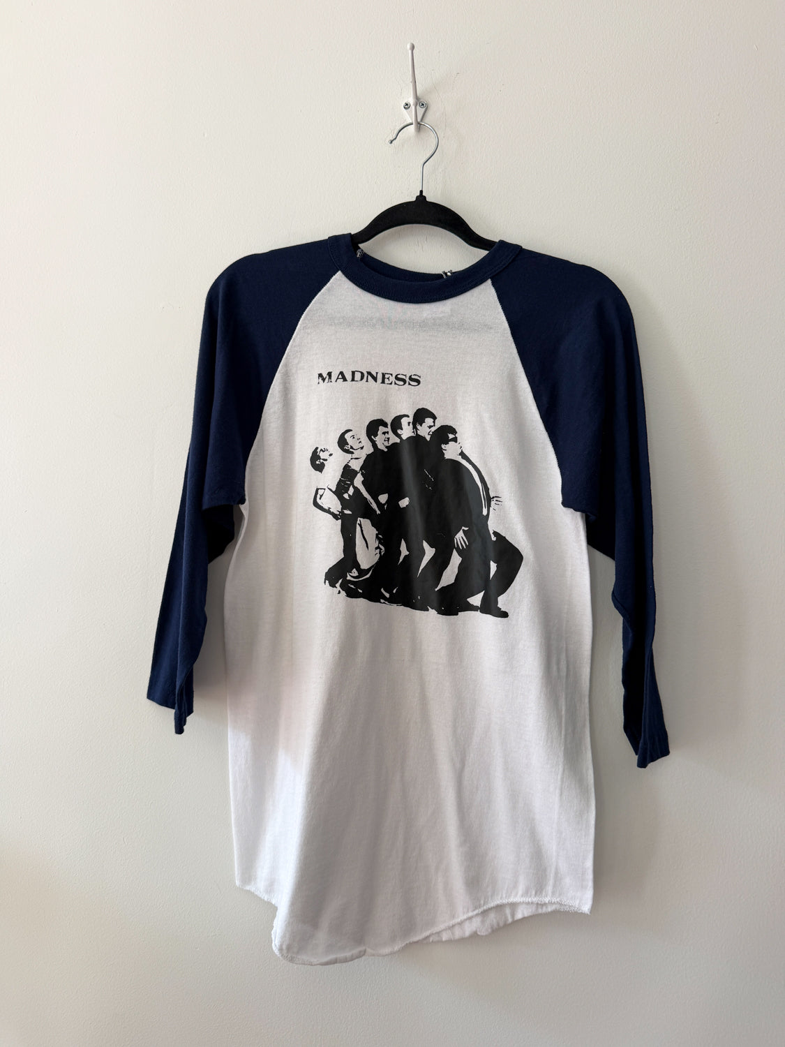 1980s Vintage Madness Ska Logo Raglan Baseball Tee