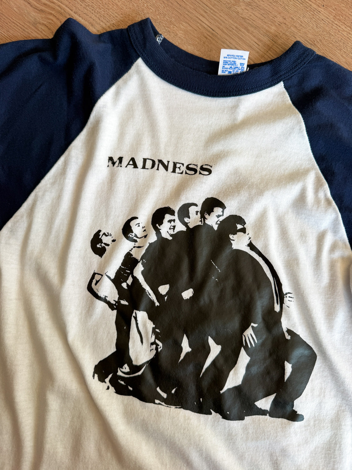 1980s Vintage Madness Ska Logo Raglan Baseball Tee