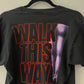 1988 Vintage Aerosmith Walk This Way Logo Concert Tour T-Shirt 1980s