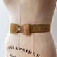 1980s Vintage Gold Tone Big Bow Metal Belt