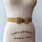 1980s Vintage Gold Tone Big Bow Metal Belt