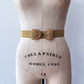 1980s Vintage Gold Tone Big Bow Metal Belt