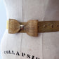 1980s Vintage Gold Tone Big Bow Metal Belt