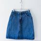1990s Vintage Georges Marciano for Guess Denim Medium Wash Jean Skirt