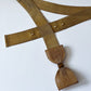 1980s Vintage Gold Tone Big Bow Metal Belt