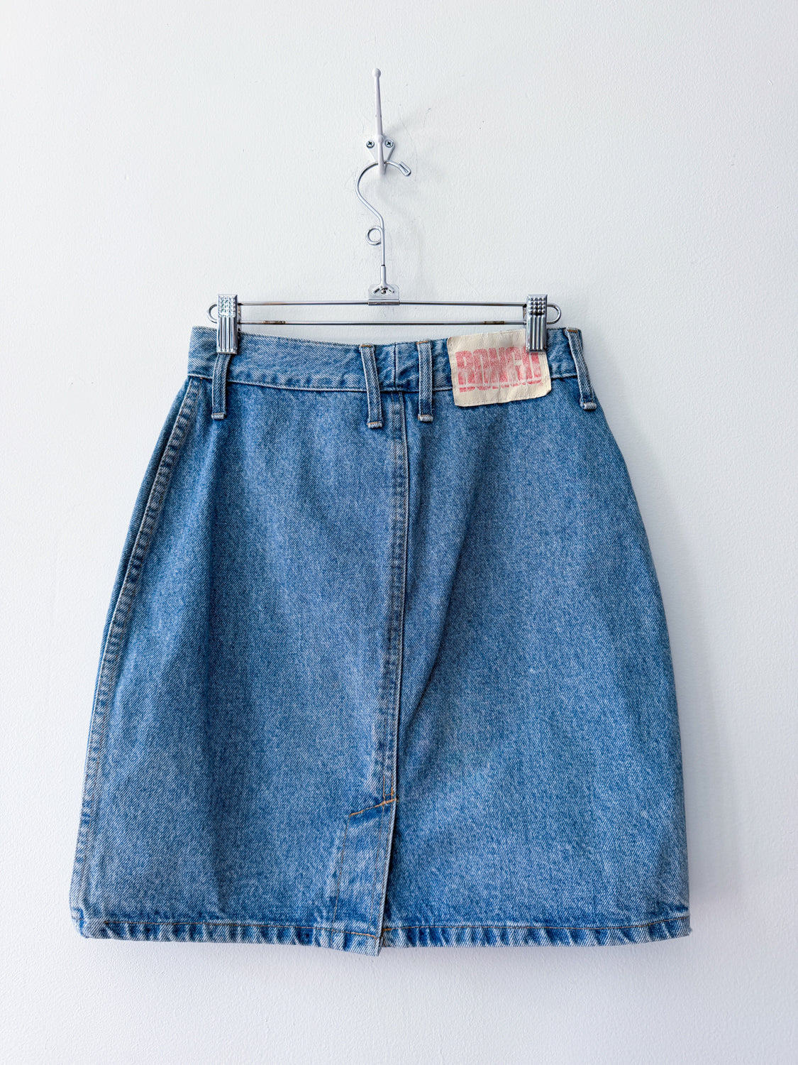 1990s Vintage Gene Montesano for BONGO Light Wash Denim Skirt - 27" Waist