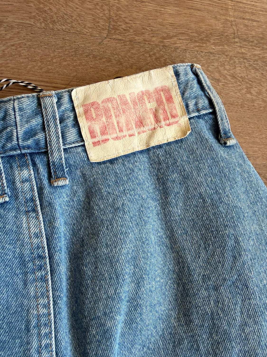 1990s Vintage Gene Montesano for BONGO Light Wash Denim Skirt - 27" Waist
