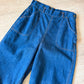 1950s Vintage Side Zip Medium Wash "Universal Chicago Stone Cutter" Jeans - 29" Waist
