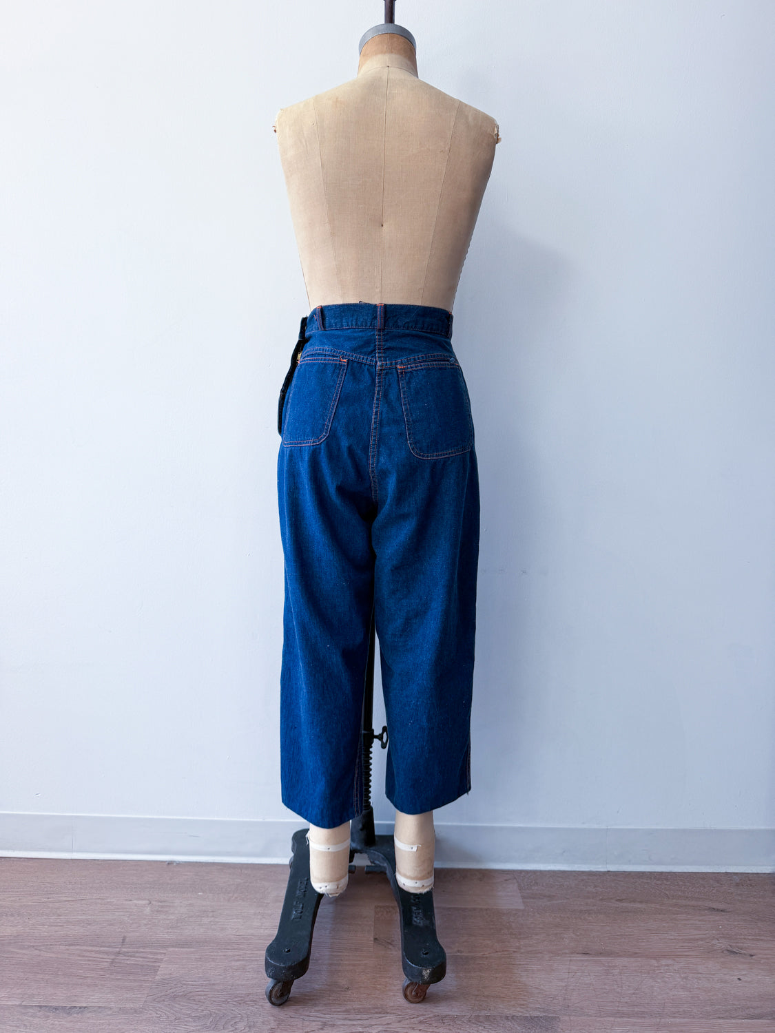 1950s Vintage Side Zip Medium Wash "Universal Chicago Stone Cutter" Jeans - 29" Waist