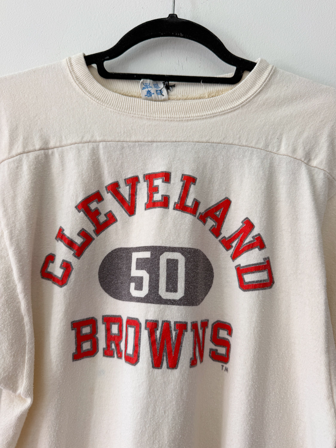 1970s USA Made 100% Cotton Cleveland Browns Football Shirt by Champion
