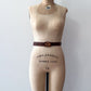 1970s Vintage MCM Adjustable Wooden Diamond Pattern Buckle Belt