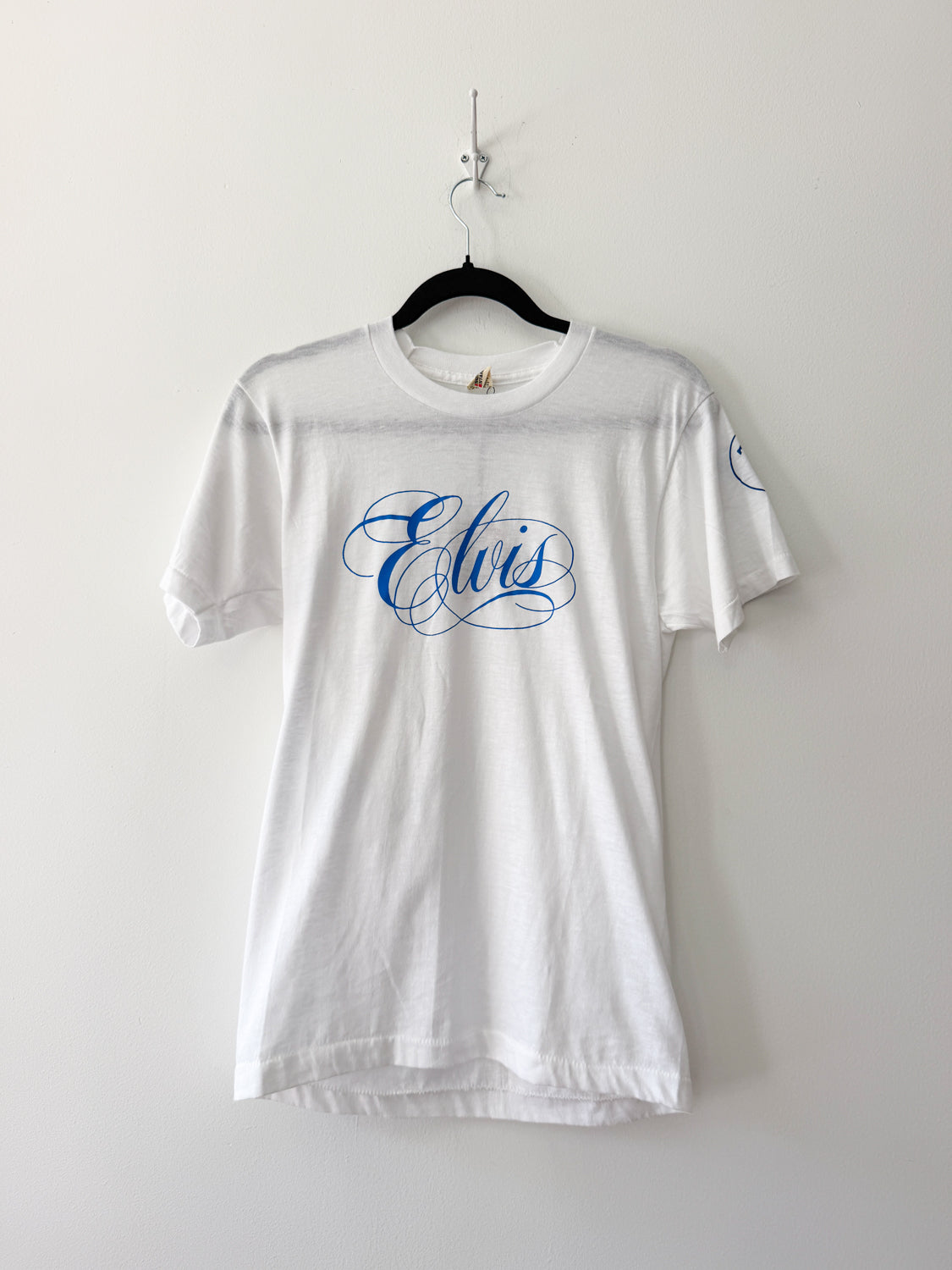 1980s U.S.A. Made Elvis Presley TCB Thin White Tee