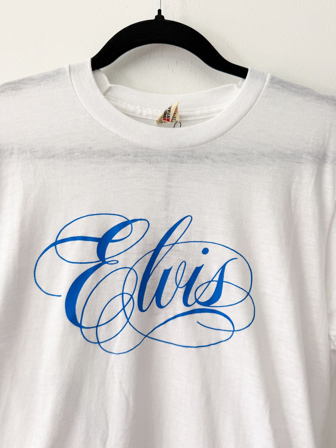 1980s U.S.A. Made Elvis Presley TCB Thin White Tee
