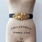 1970s - 1980s Vintage All The Birds and Butterflies Leather Belt