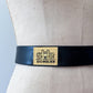 1950s Vintage Saks 5th Avenue World Traveler Cities Leather Belt