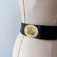 1950s Vintage Saks 5th Avenue World Traveler Cities Leather Belt