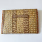 1970s Vintage Floral Woven Raffia Clutch Purse
