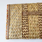 1970s Vintage Floral Woven Raffia Clutch Purse