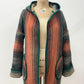 1970s Vintage Striped Woven Light Jacket with Hood