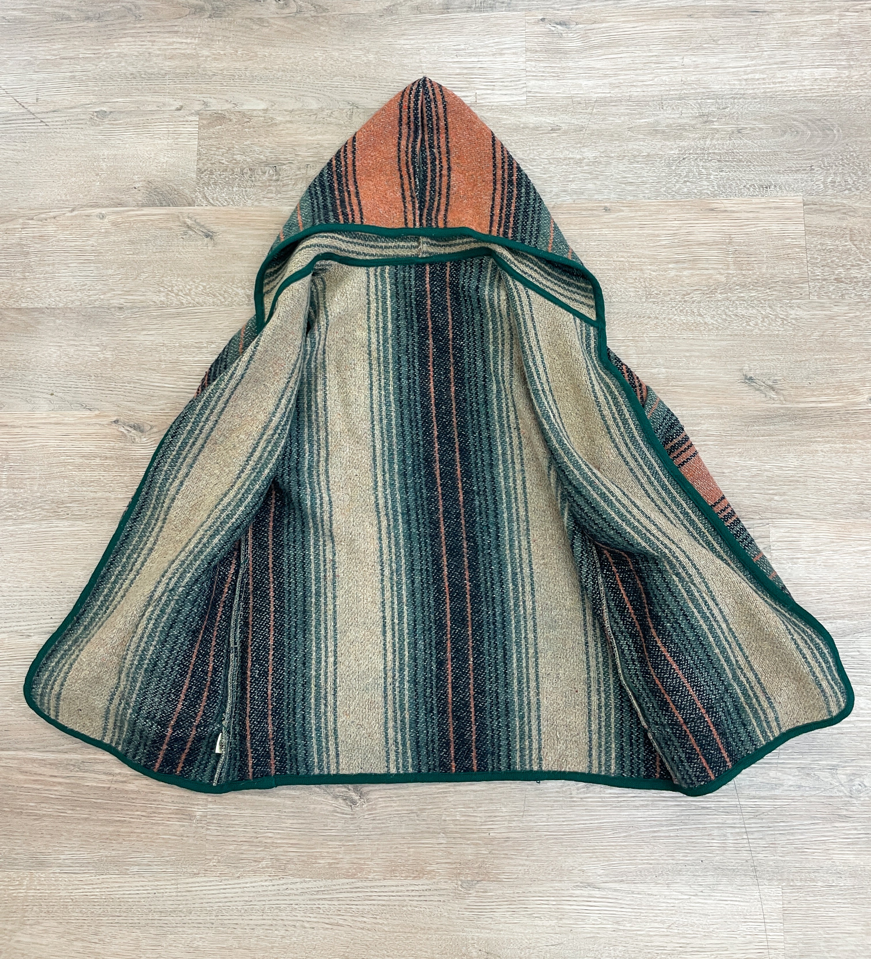 1970s Vintage Striped Woven Light Jacket with Hood – The Getup Vintage