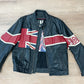 2000s Y2K Wilson's Leather Rocks The Who Leather Motorcycle Cafe Racer Biker Jacket