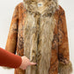 1990s does 1970s Vintage Insane Faux Fur Paisley Print Long Penny Lane Coat Jacket