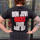 1980s Vintage Bon Jovi Rocks Your Ass Off 1980s Tour T-Shirt