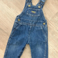 1980s Vintage OshKosh B'Gosh Classic Medium Blue Denim Overalls 18 Months