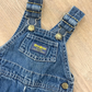 1980s Vintage OshKosh B'Gosh Classic Medium Blue Denim Overalls 18 Months