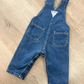 1980s Vintage OshKosh B'Gosh Classic Medium Blue Denim Overalls 18 Months