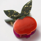 Red Pomegranate Fruit Hair Claw by Winona Irene