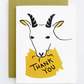 Thank You Goat Card by Middle Dune