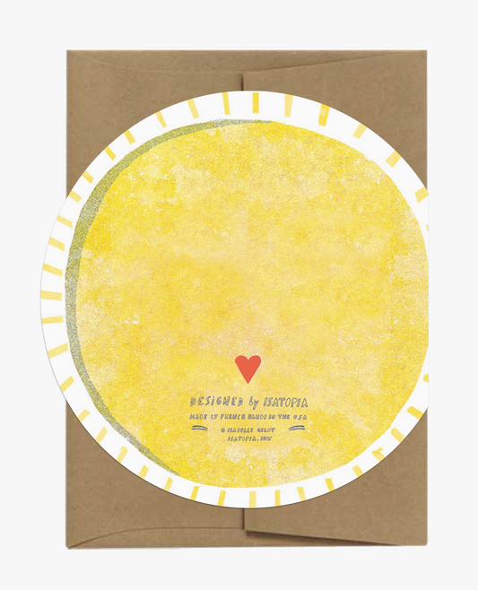 Soleil Sun Die Cut Card | Isatopia