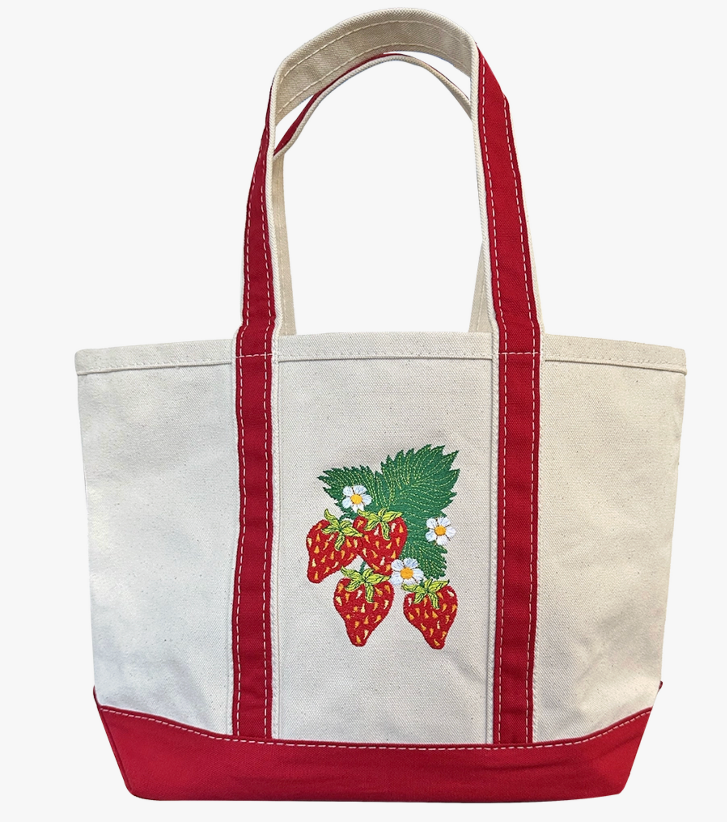 Strawberries Big Canvas Tote Bag | Patch Ya Later