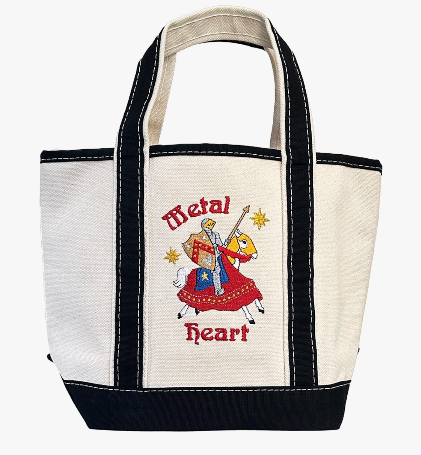 Metal Heart Mini Canvas Tote Bag | Patch Ya Later
