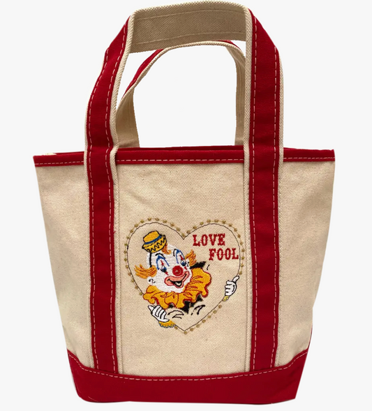 Love Fool Mini Canvas Tote Bag | Patch Ya Later