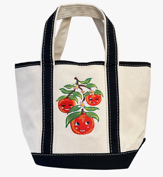 Darlin Clementine Mini Canvas Tote Bag | Patch Ya Later