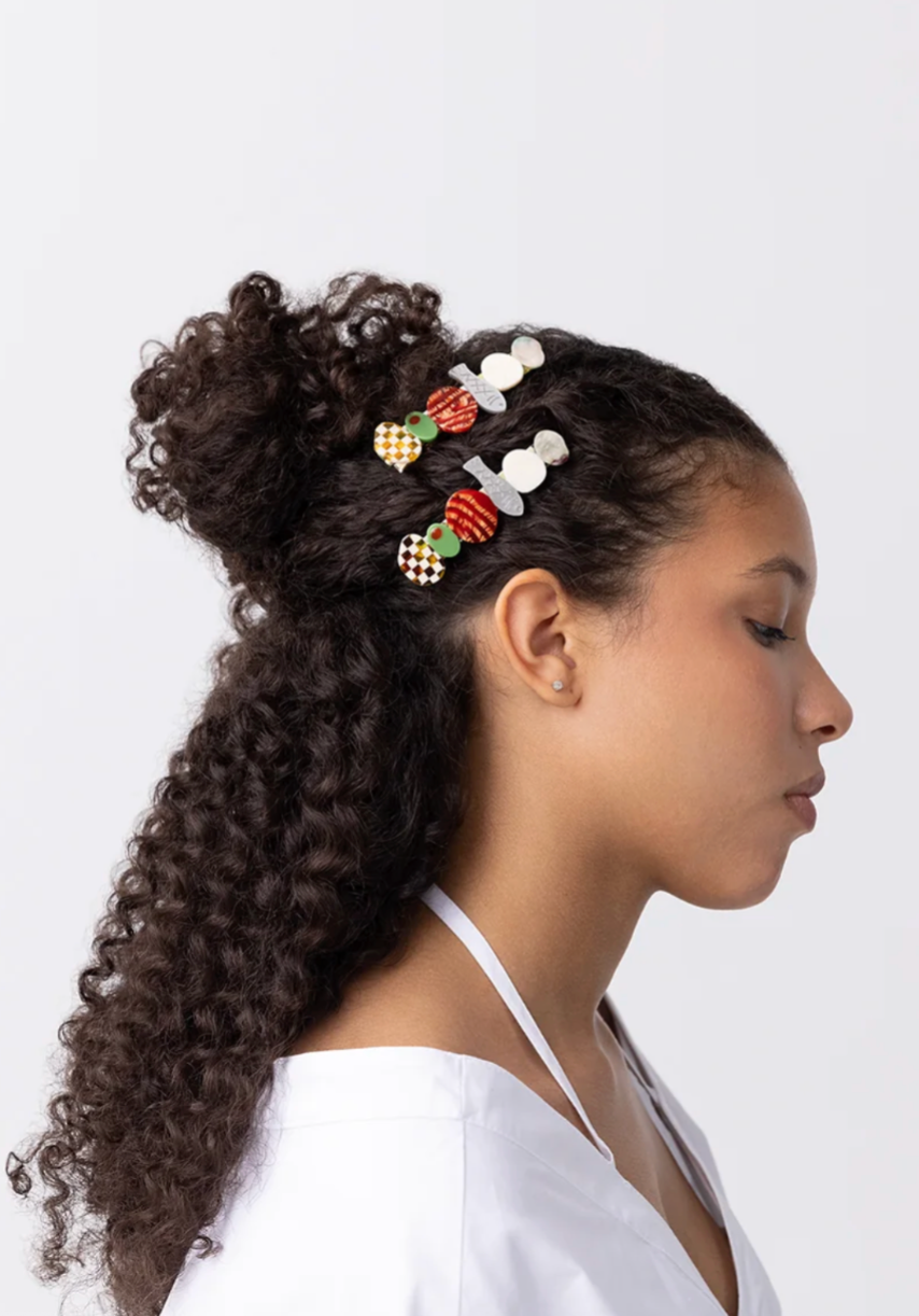 Hors D’Oeuvre Appetizer Hair Clip by Winona Irene