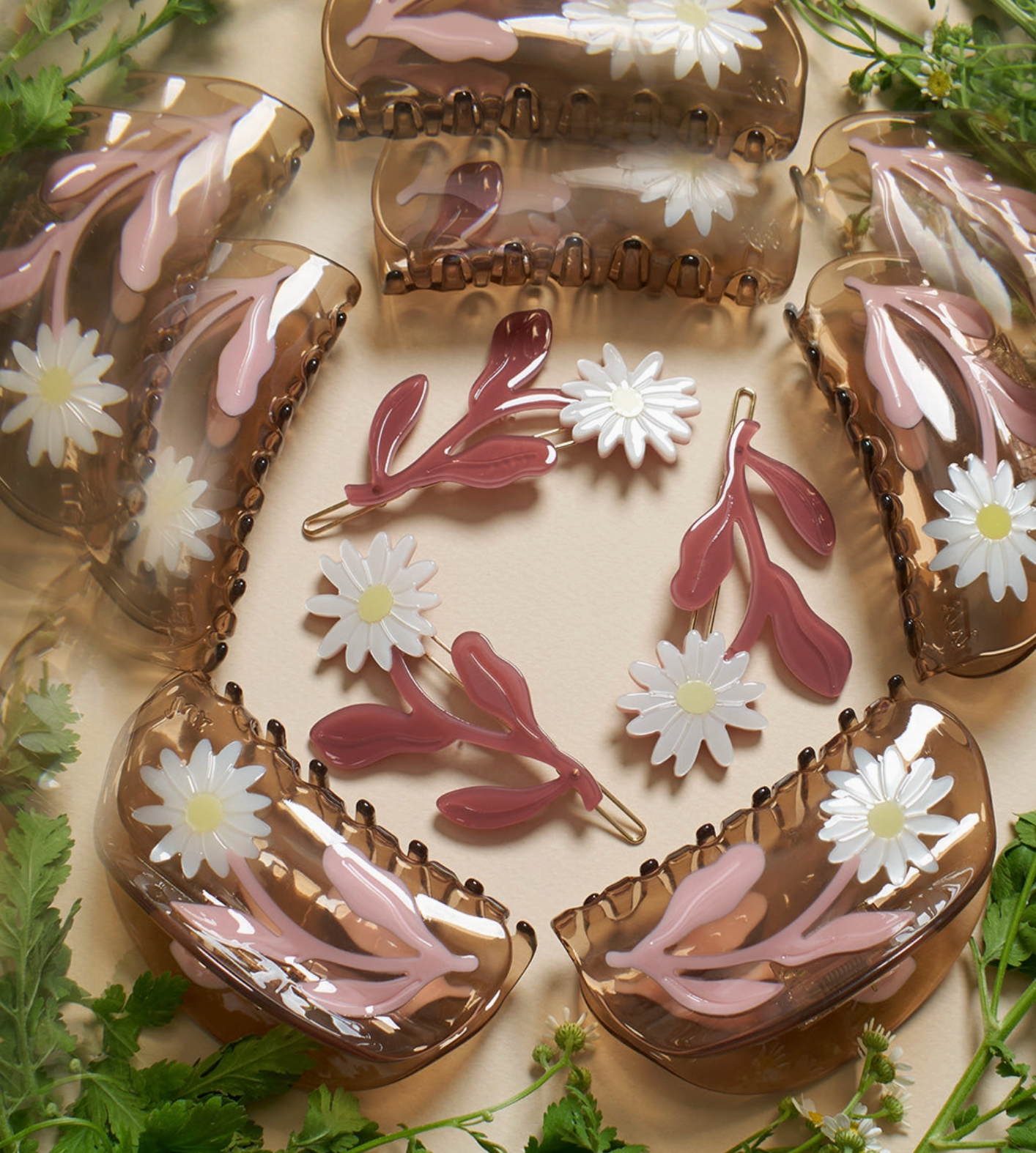 Marguerite Daisy Barrette Set | Winona Irene