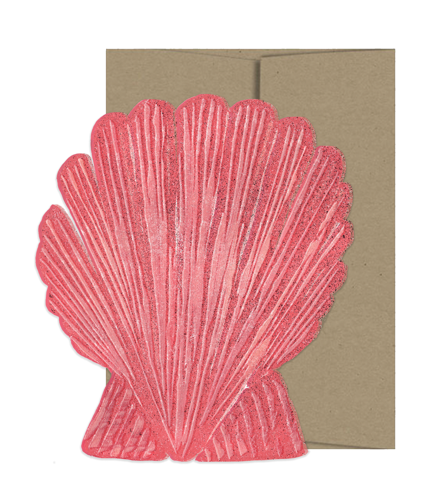 Seashell Die Cut Card | Isatopia