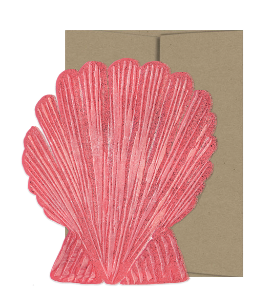 Seashell Die Cut Card | Isatopia