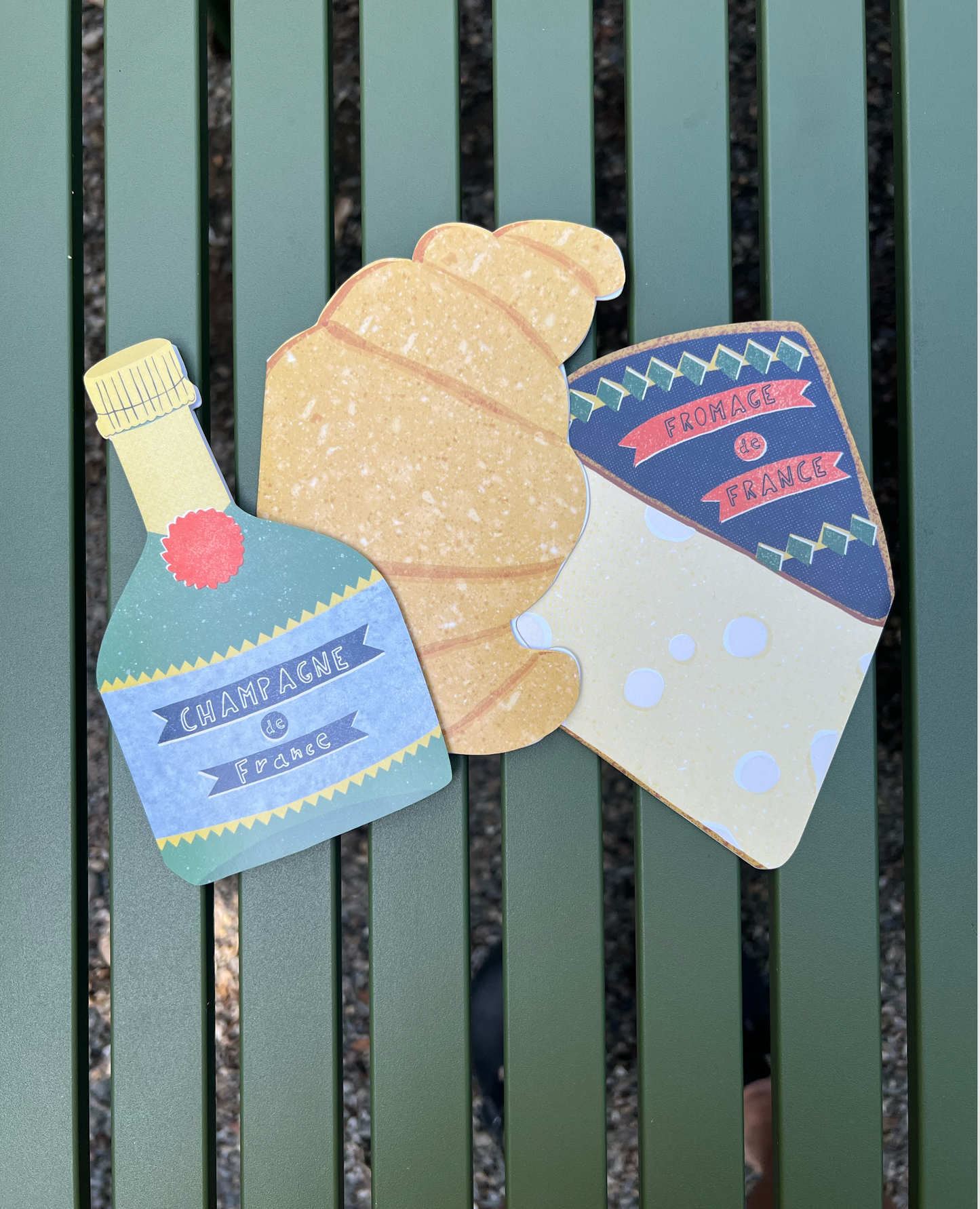Champagne Die Cut Card | Isatopia