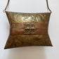 1930s - 1940s Brass Pillow Purse with Velvet Interior
