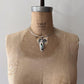 1990s Vintage Abalone Shell 925 Sterling Silver Collar Necklace
