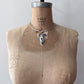 1990s Vintage Abalone Shell 925 Sterling Silver Collar Necklace