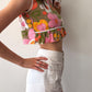 1970s / 1980s White Shorts with Front Pockets and Painted Buttons