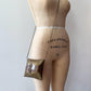 1930s - 1940s Brass Pillow Purse with Velvet Interior