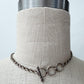 1980s Vintage Moonstone Geometric Shapes Drop Necklace